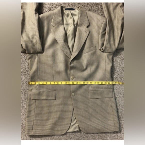Lauren RALPH LAUREN Suit Blazer Sz 44T - 88% Wool - 12% Alpaca - Made in Canada - Picture 7 of 11